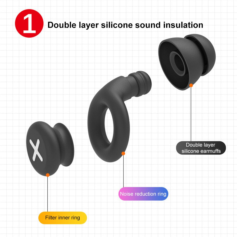 Soundproof Silicone Noise Ear Plug
