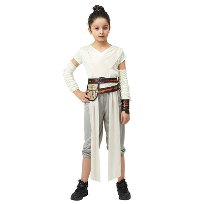 Star Wars The Force Awakens Rey Girl Classic Movie Character Carnival Costume Halloween Outfit
