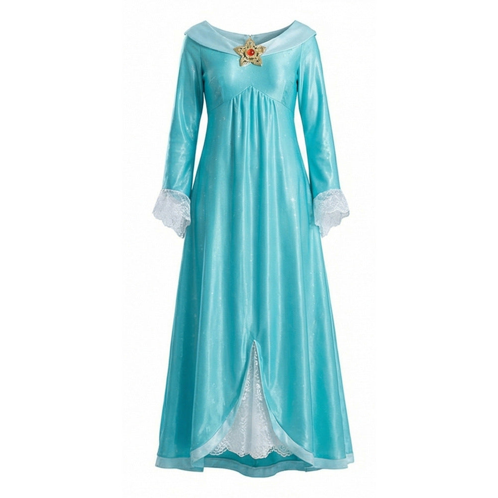 Super Mario Cosplay Costume Rosalina Galaxy Princess Dress Halloween Anime Character Performance Cosplay Outfit