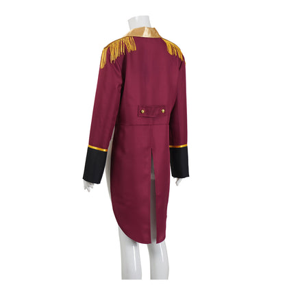 Halloween Circus Ringmaster Costume Coat Medieval Vintage Royal Role Play Prince Cosplay