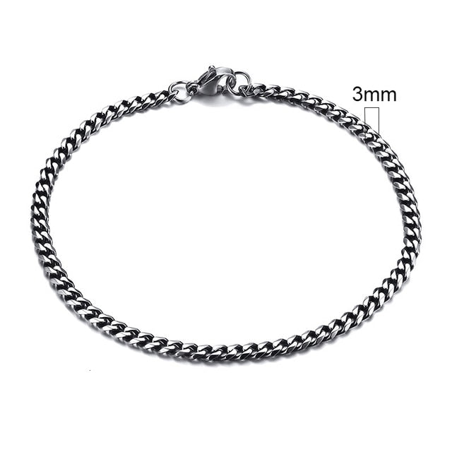 Vnox Men's Chunky Curb Chain Bracelet