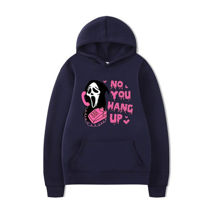 Halloween Hoodie Colorful Print Long Sleeve Loose Casual Top