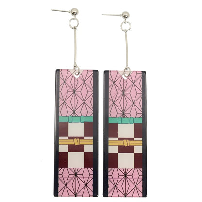 Acrylic Tanjiro Earrings