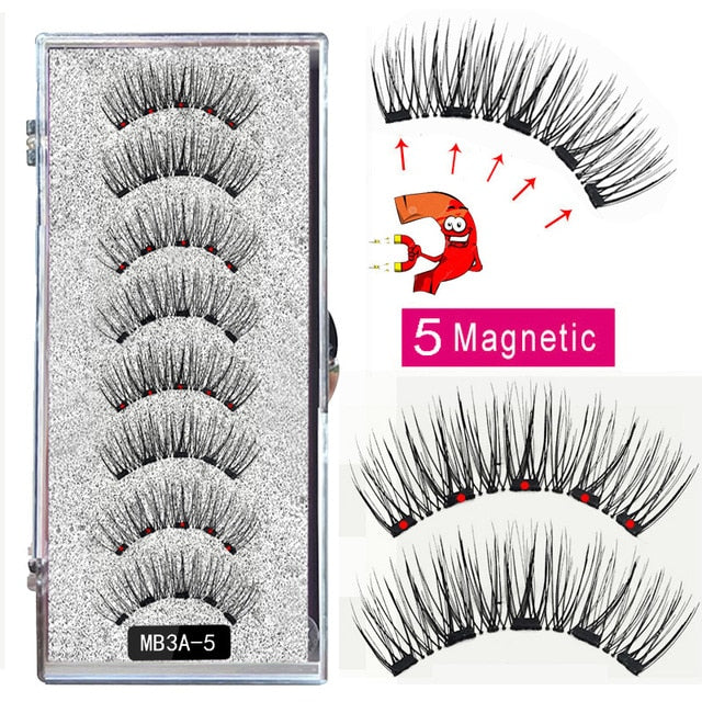 MBA 5 Magnetic Eyelashes Curler Set