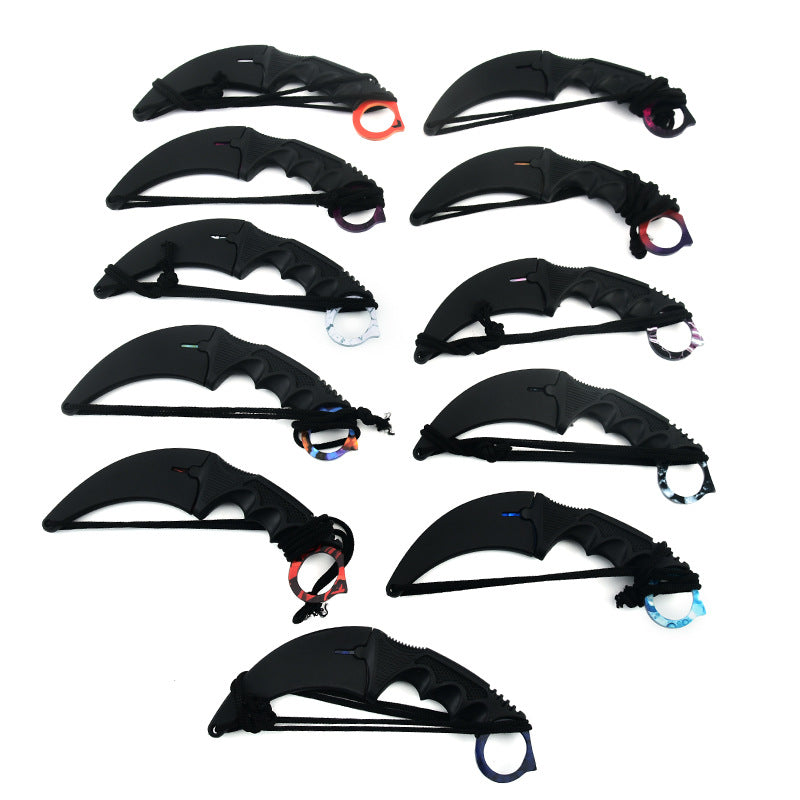 CS Claw Knife Outdoor Claw Sharp Game Claw Knife Battle Wolf Claw Knife Outdoor Self-Defense Camping Survival Machete