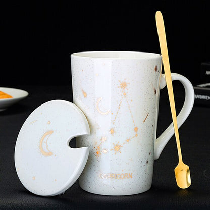 12 Constellations Creative Mugs With Spoon