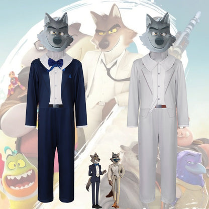 The Bad Guys Wolf Cosplay Costume Halloween Outfit Stage Wear Role Play Clothing