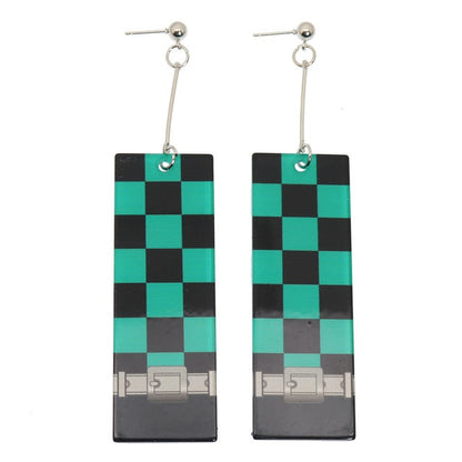 Acrylic Tanjiro Earrings