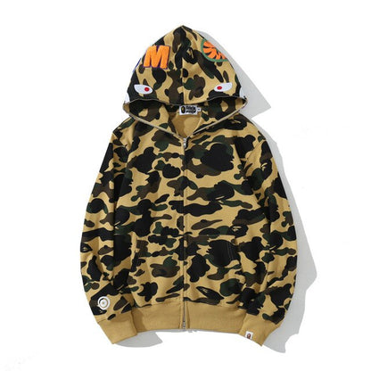 Anime Hoodie Shark Camo Full Zip