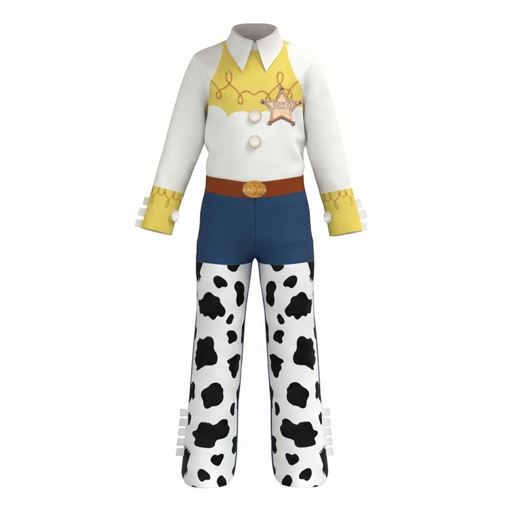 Toy Story Woody and Jessie Cosplay Costume Halloween Kids Role Play Outfit