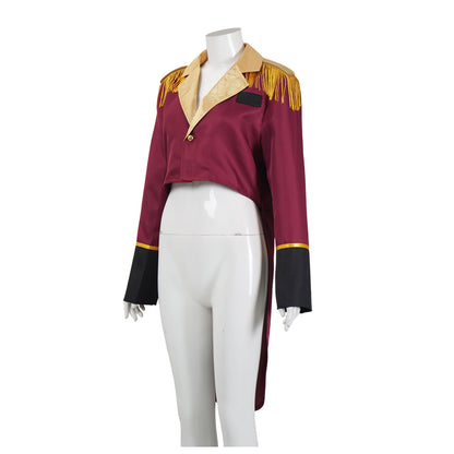 Halloween Circus Ringmaster Costume Coat Medieval Vintage Royal Role Play Prince Cosplay