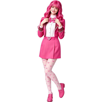 Descendant 5 Dark Fantasy Pink Princess Cosplay Costume Halloween Red Rise Series Stage Performance Outfit
