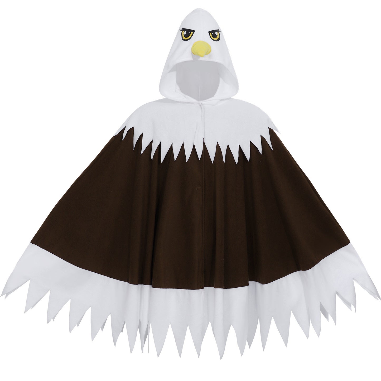 Bird Cosplay Costume Women's Bird-shaped Hooded Cloak Halloween Party Independence Day Bald Eagle Costume Cape