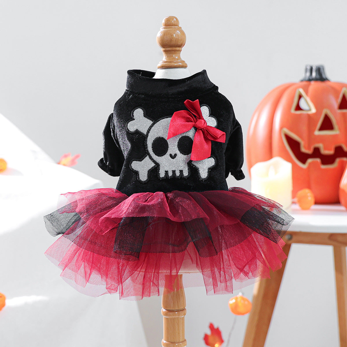 Pet Clothes Autumn Winter Small Dog Puppy Cute Fun Dress Halloween Pirate Dress