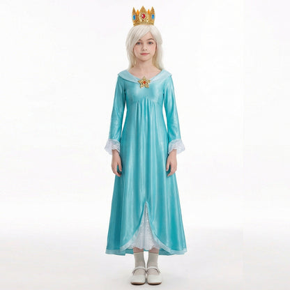 Super Mario Cosplay Costume Rosalina Galaxy Princess Dress Halloween Anime Character Performance Cosplay Outfit