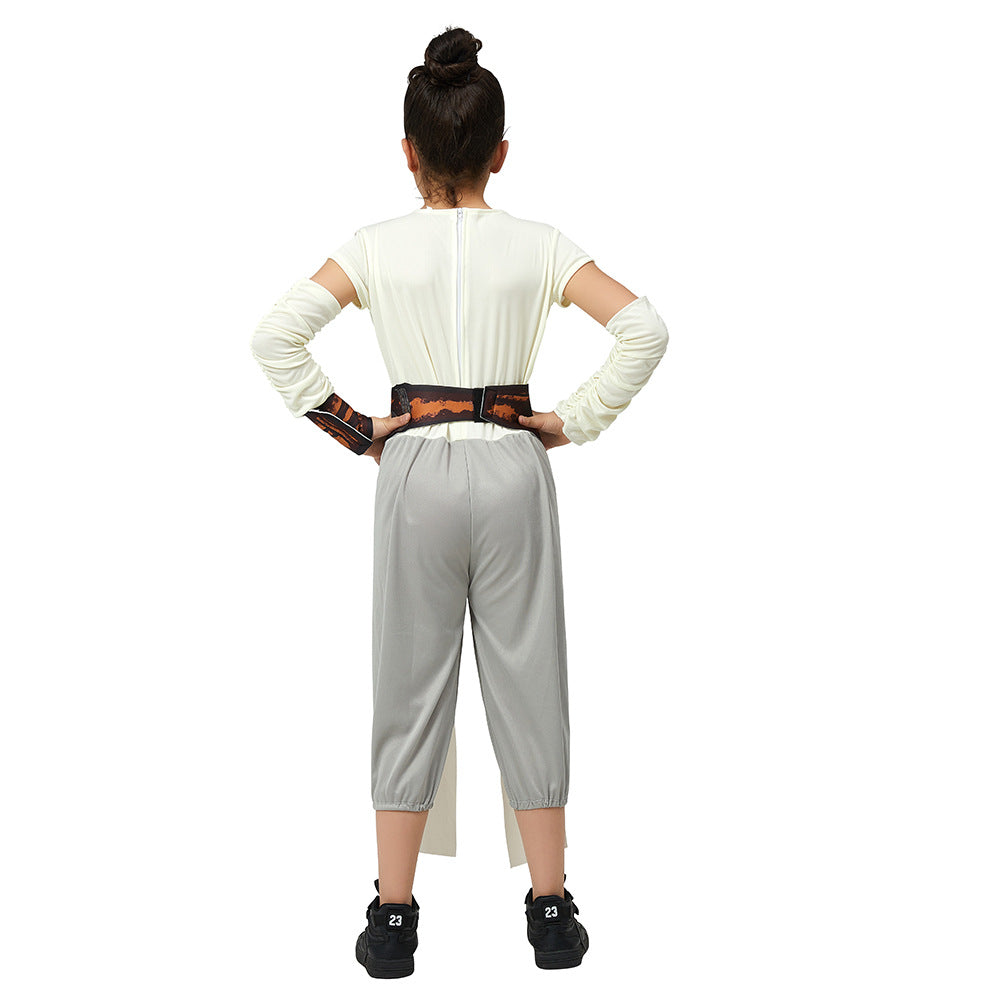 Star Wars The Force Awakens Rey Girl Classic Movie Character Carnival Costume Halloween Outfit