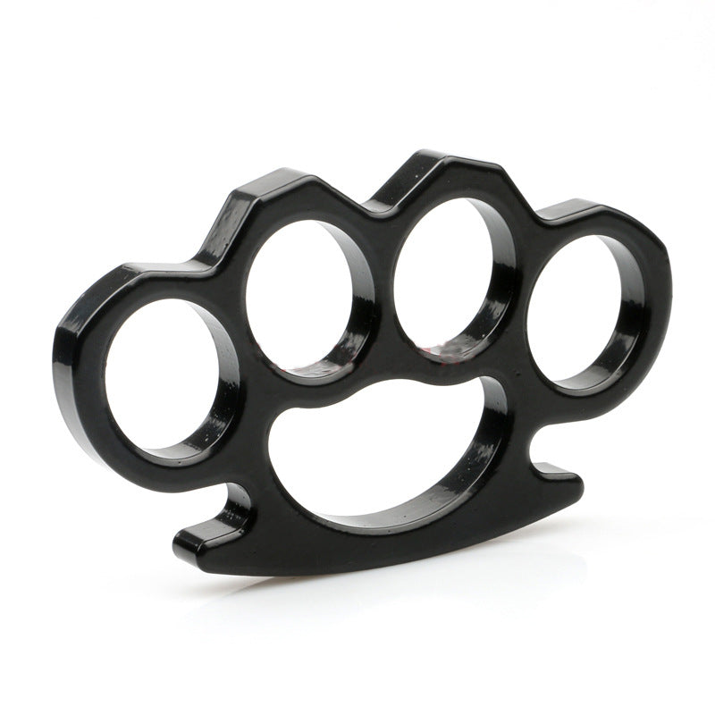 Thickened Fiberglass Finger Tiger Black Fist Buckle Self-Defense Iron Four-Finger Belt Tied Rope Self-Defense Boxer Buckle
