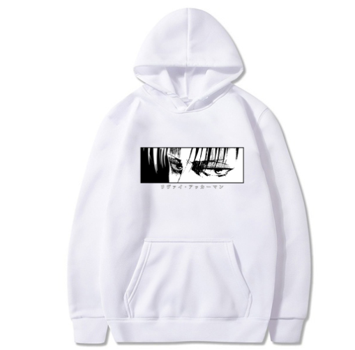 Japanese Anime  Eye Print Hoodie