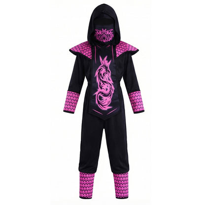 Festival Ninja Cosplay Costume for Kids Halloween Role Play Performance Outfit