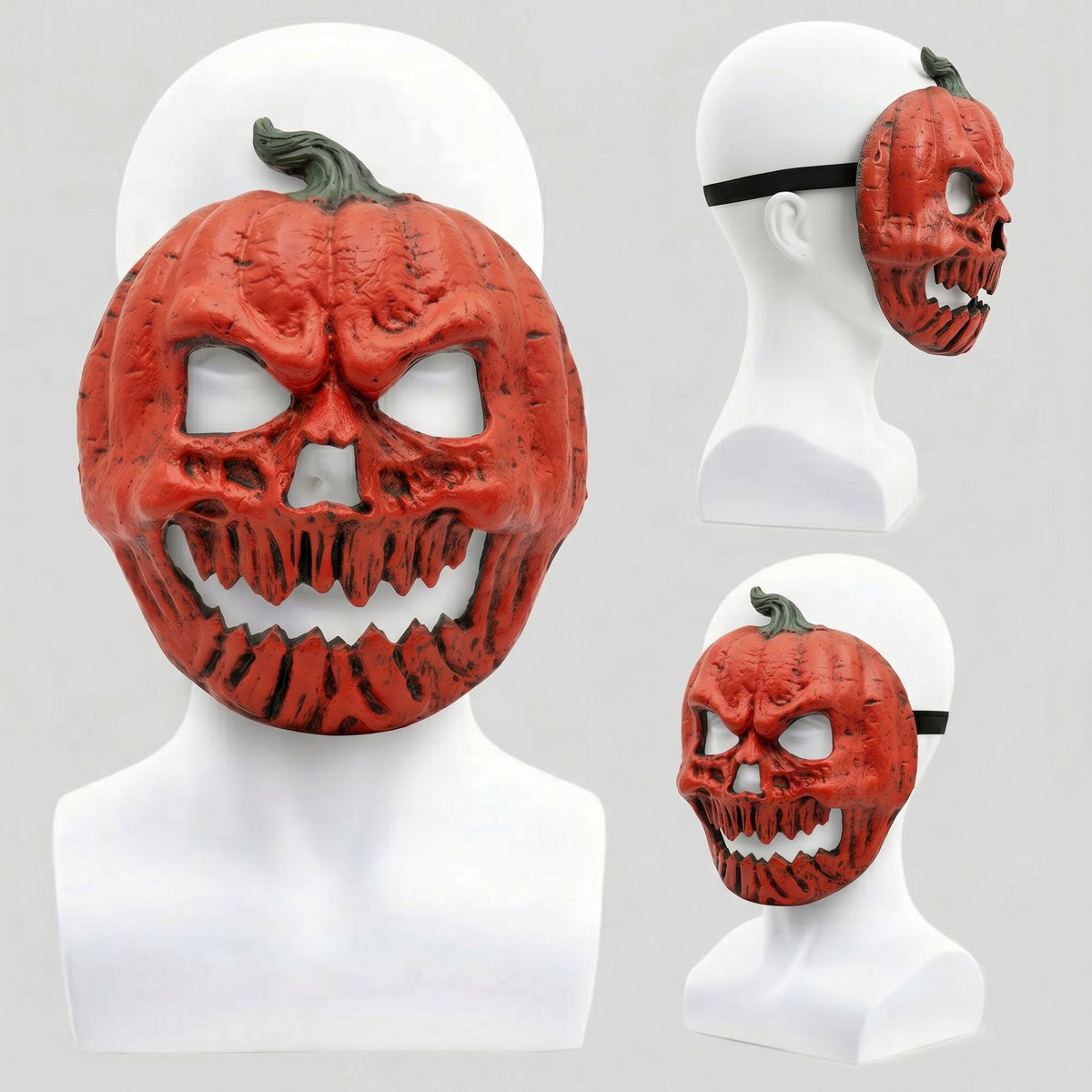 Halloween Pumpkin Mask Decorative PU Foam Mardi Gras Decoration Pumpkin Lantern Cover
