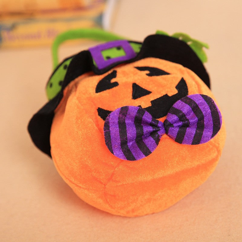 Halloween Decoration Witch Pumpkin Tote Bag Kids Festival Candy Bag Party Costume Prop Bag