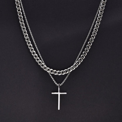 Vnox Mens Cross Necklaces