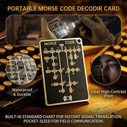 DIY Morse Code Learning Card - PCB Board with LED, Interactive Telegraph Key Practice Tool for Beginners
