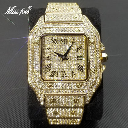 Waterproof Full Diamond Men's Watches