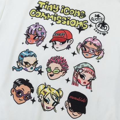Cartoon printed hooded sweatshirt