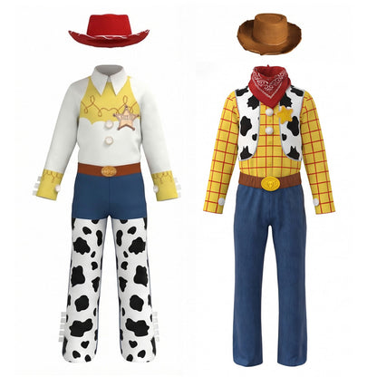 Toy Story Woody and Jessie Cosplay Costume Halloween Kids Role Play Outfit
