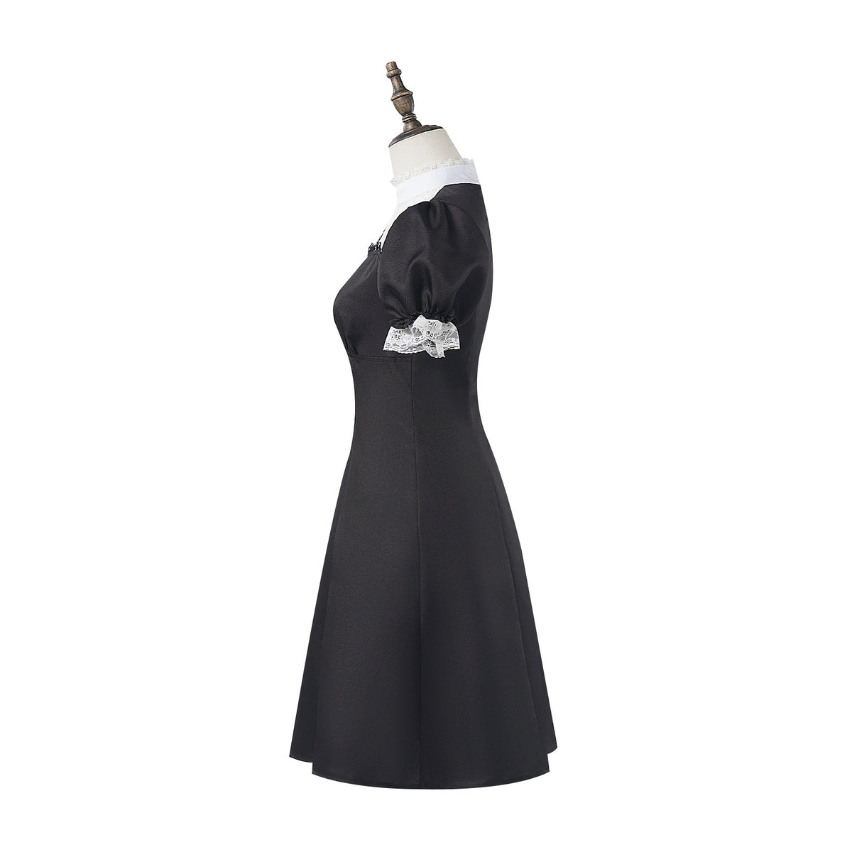 Halloween Cosplay Classic Cross Nun Fitted Dress Cosplay Nun