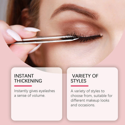 Self-Adhesive Eyelashes, Lazy People Glue-Free Free Unloading Self-Adhesive Thick Thin Long Natural Eyelashes