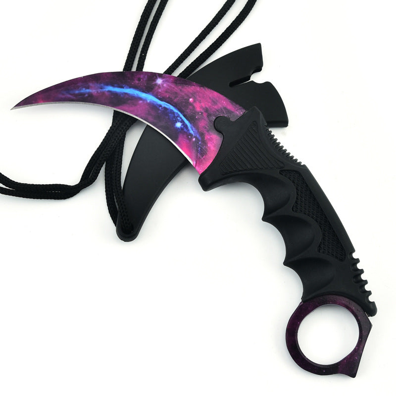 CS Claw Knife Outdoor Claw Sharp Game Claw Knife Battle Wolf Claw Knife Outdoor Self-Defense Camping Survival Machete