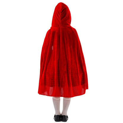Halloween Children's Costume Little Red Riding Hood and Big Bad Wolf Performance Outfit Cosplay Dress Set Children's Festival Costume
