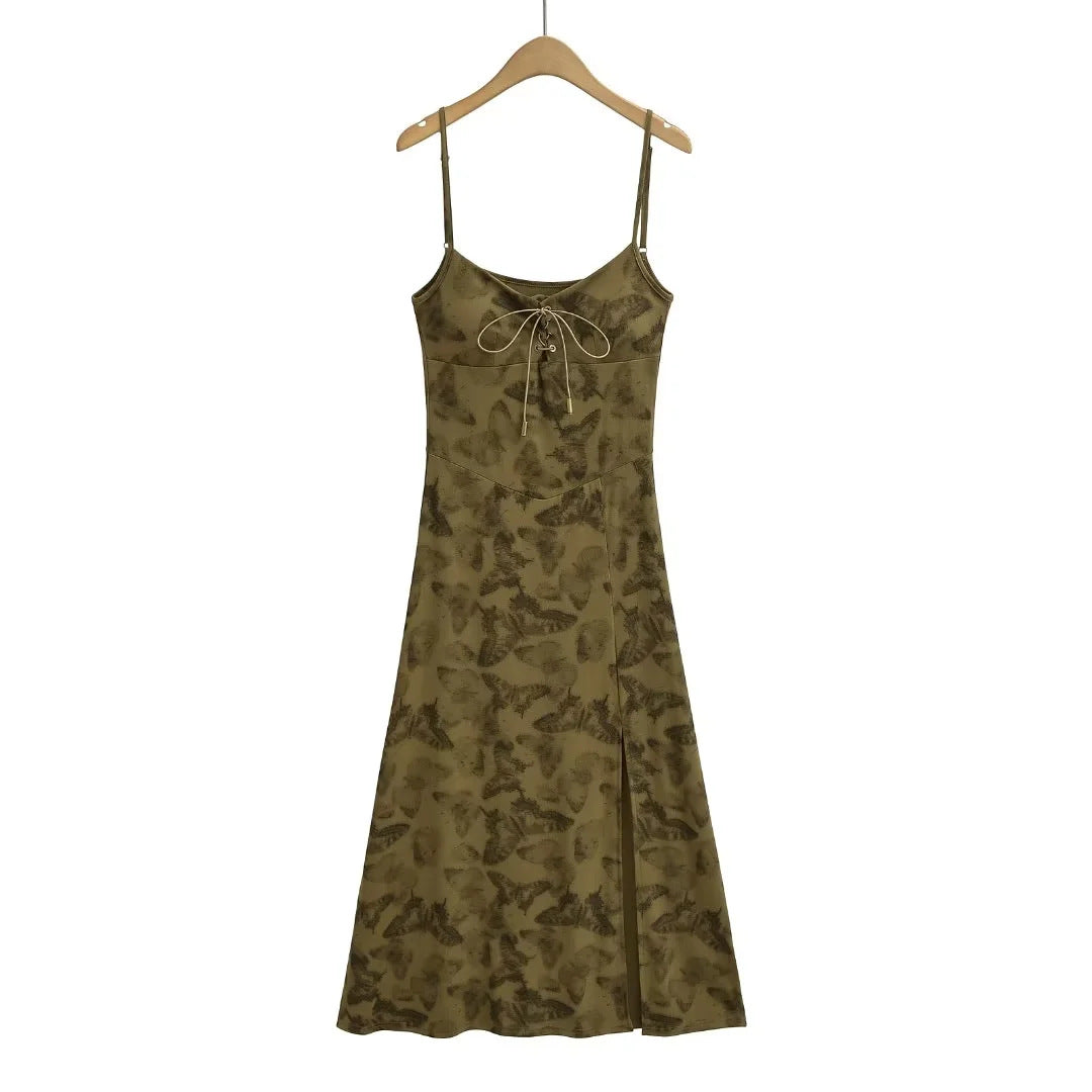 Self made chest cushion wrapped dress for women