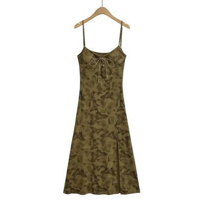 Self made chest cushion wrapped dress for women