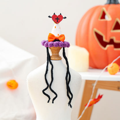 Pet Accessories Hat Halloween Festival Small Wizard Hat Knitted Hat for Dogs and Cats Small Dog
