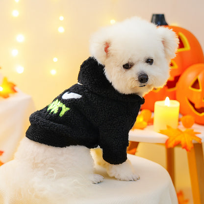 Pet Clothes Autumn Winter Small Dog Puppy Halloween Fun Costume Ghost Hoodie