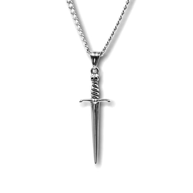 Punk Skull Sword Necklace