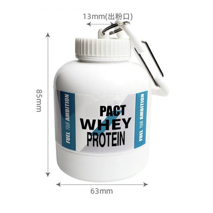 Protein Powder Container Keychain