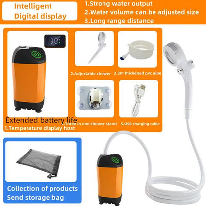 Portable Rechargeable Shower Set