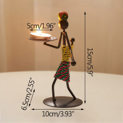 Modern Iron Man Candlestick