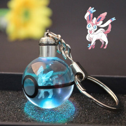 Anime LED Crystal Keychain