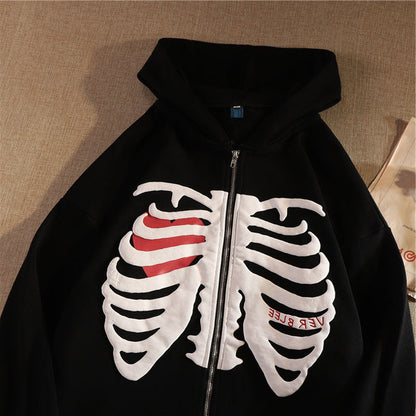 Skeleton Print Hoodie