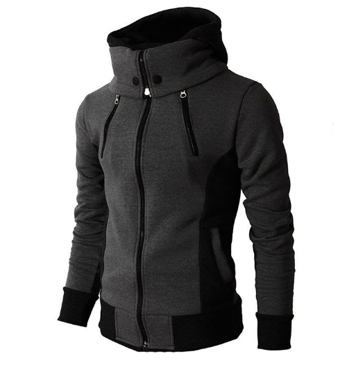 Double Zipper Hoodie Jacket for Men