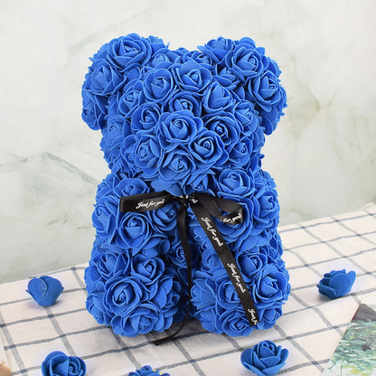 Artificial Flower Rose Bear