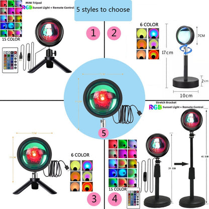 RGB Sunset Light Lamp