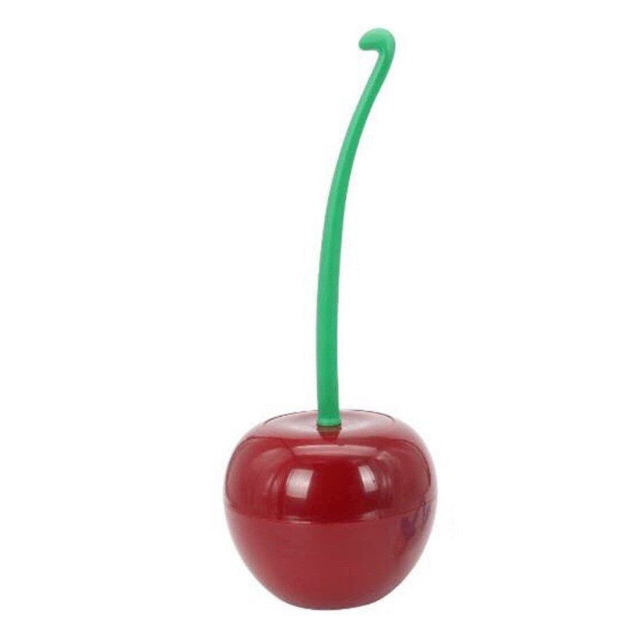 Cherry Shape Toilet Brush Holder Set