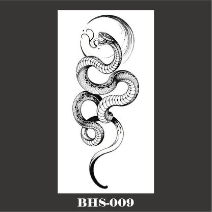 Black Snakes Body Tattoo