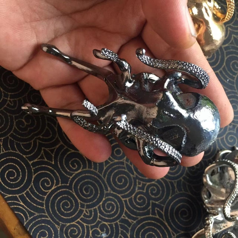 Metal Octopus Cuttlefish Figurines